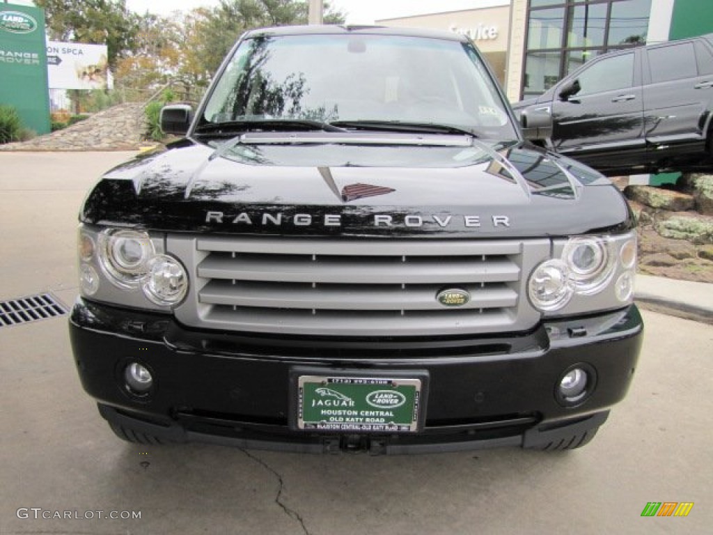 2008 Range Rover V8 HSE - Java Black Pearlescent / Jet Black photo #6