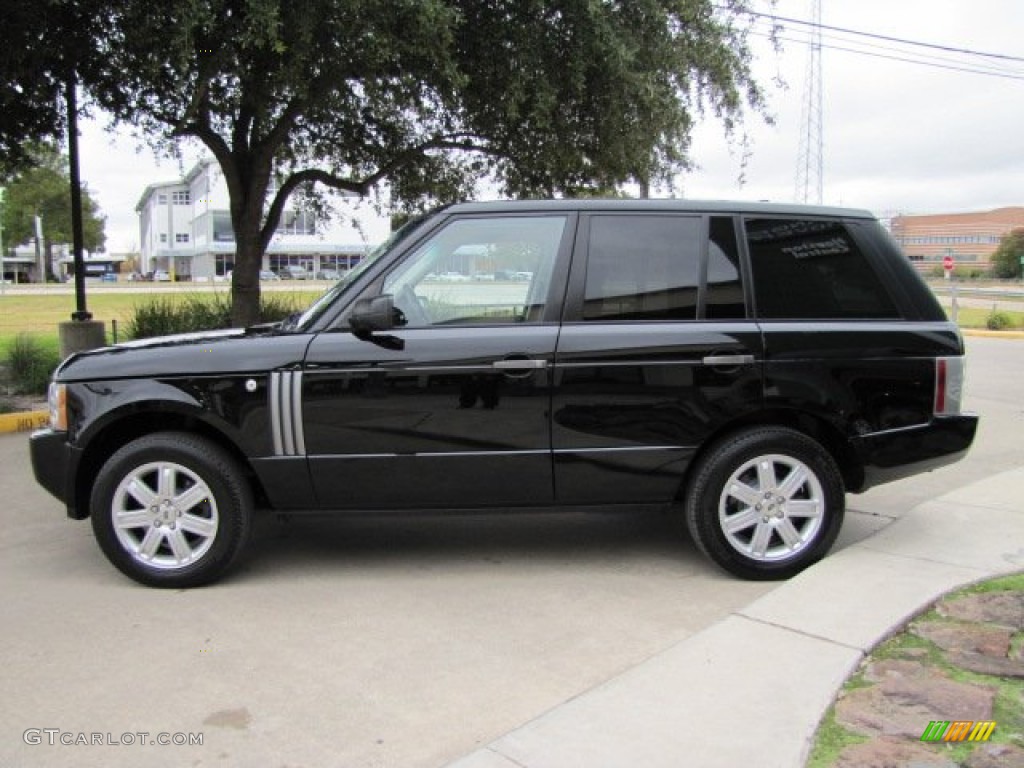 2008 Range Rover V8 HSE - Java Black Pearlescent / Jet Black photo #7