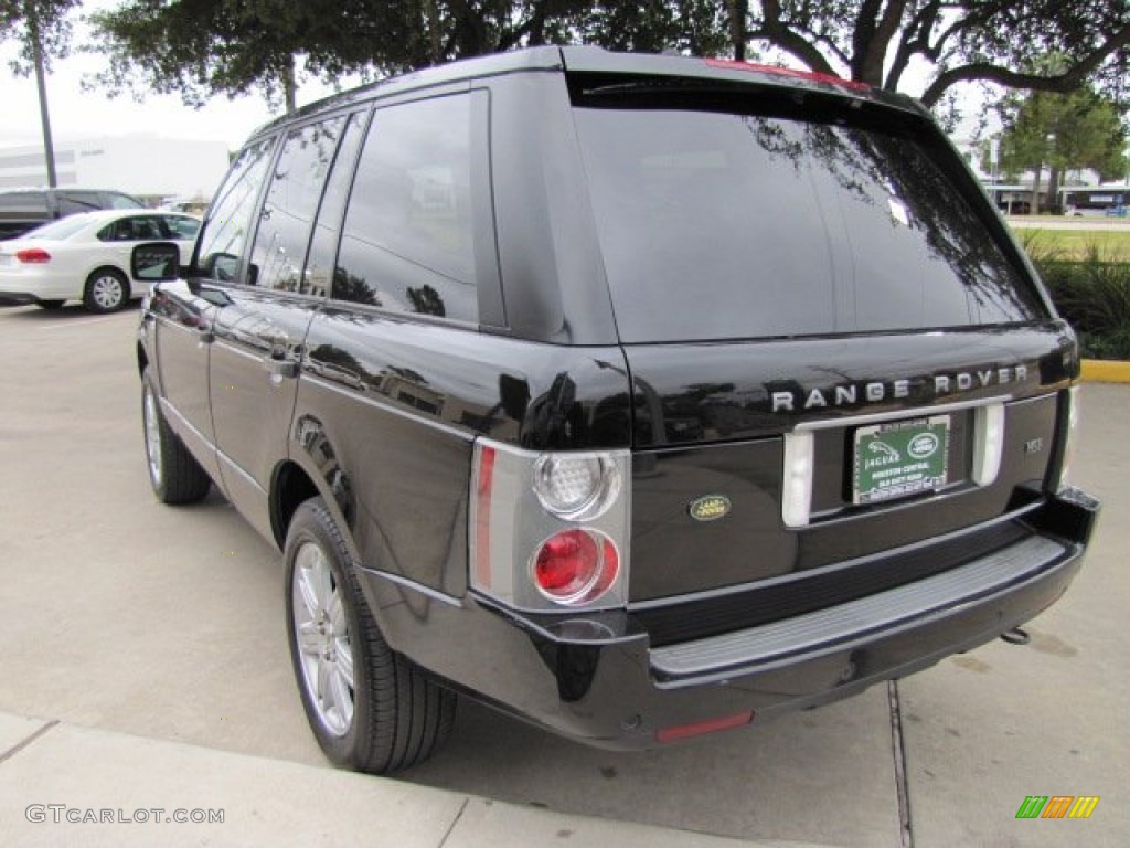 2008 Range Rover V8 HSE - Java Black Pearlescent / Jet Black photo #8