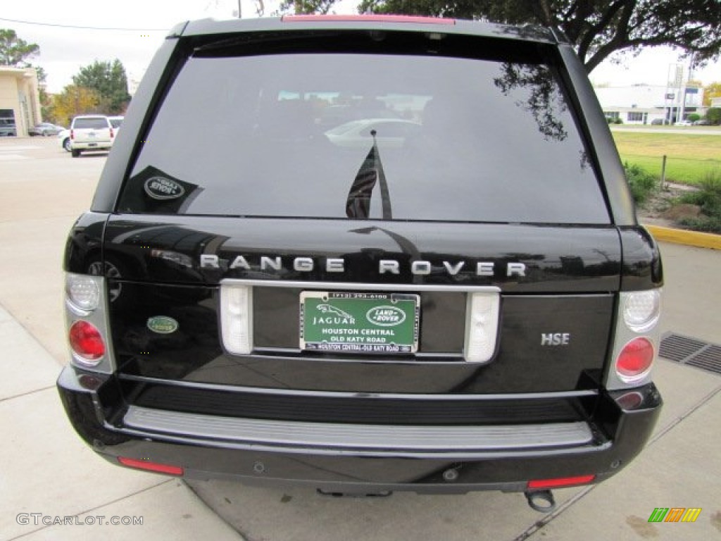 2008 Range Rover V8 HSE - Java Black Pearlescent / Jet Black photo #9
