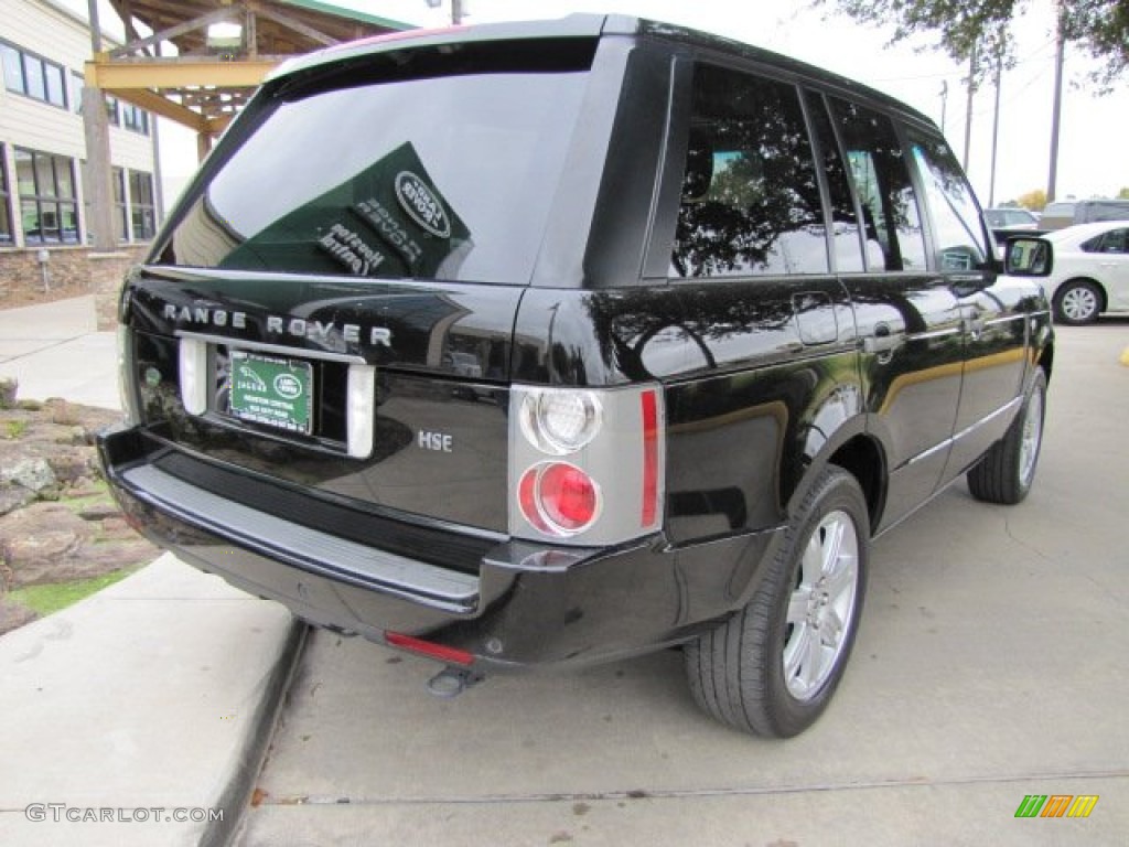2008 Range Rover V8 HSE - Java Black Pearlescent / Jet Black photo #10