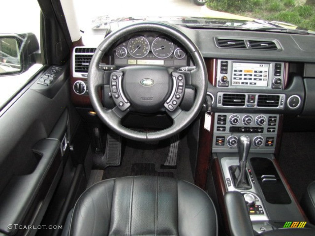 2008 Range Rover V8 HSE - Java Black Pearlescent / Jet Black photo #13