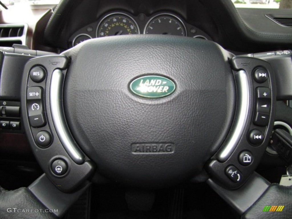 2008 Range Rover V8 HSE - Java Black Pearlescent / Jet Black photo #14