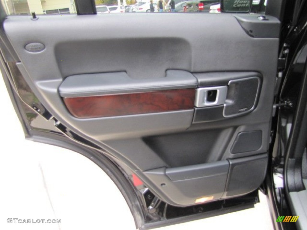 2008 Range Rover V8 HSE - Java Black Pearlescent / Jet Black photo #36