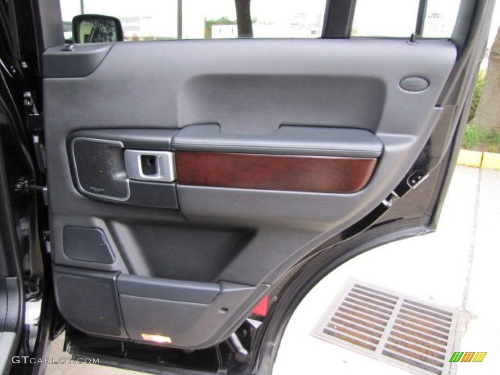 2008 Range Rover V8 HSE - Java Black Pearlescent / Jet Black photo #37