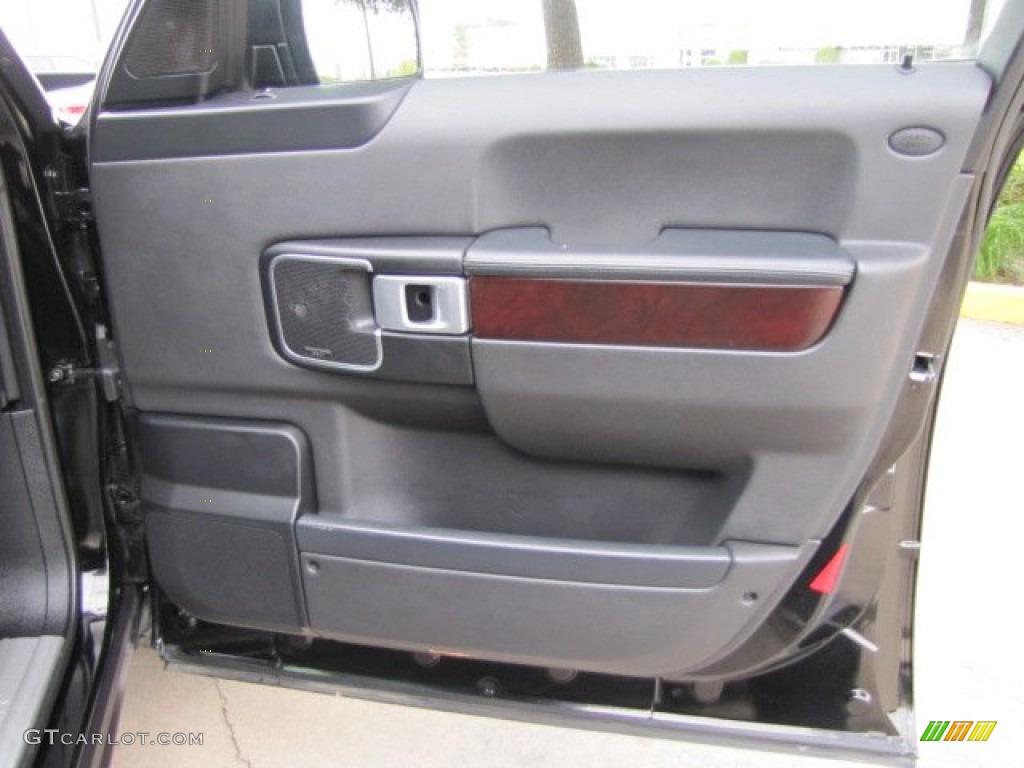 2008 Range Rover V8 HSE - Java Black Pearlescent / Jet Black photo #38