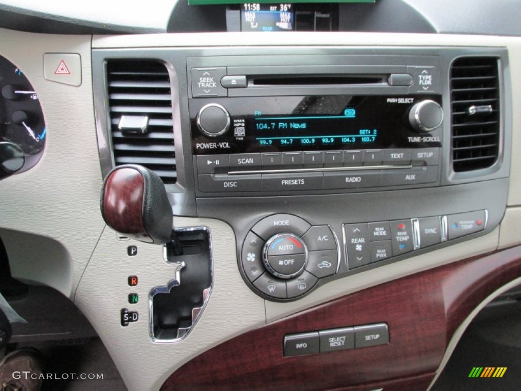 2011 Sienna XLE - Black / Bisque photo #17