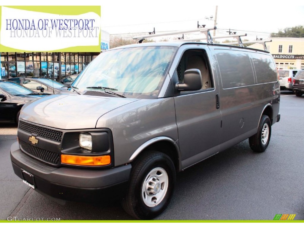 2012 Express 2500 Cargo Van - Graystone Metallic / Medium Pewter photo #1