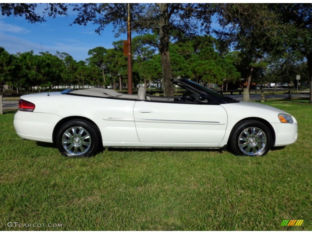 Stone White 2006 Chrysler Sebring Limited Convertible Exterior Photo #88587634