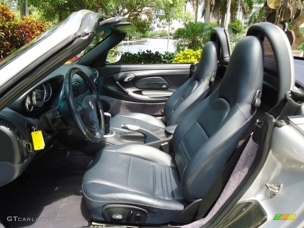 Metropol Blue Interior 2000 Porsche Boxster S Photo #88588016