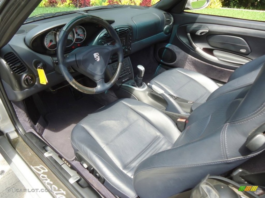 Metropol Blue Interior 2000 Porsche Boxster S Photo #88588318