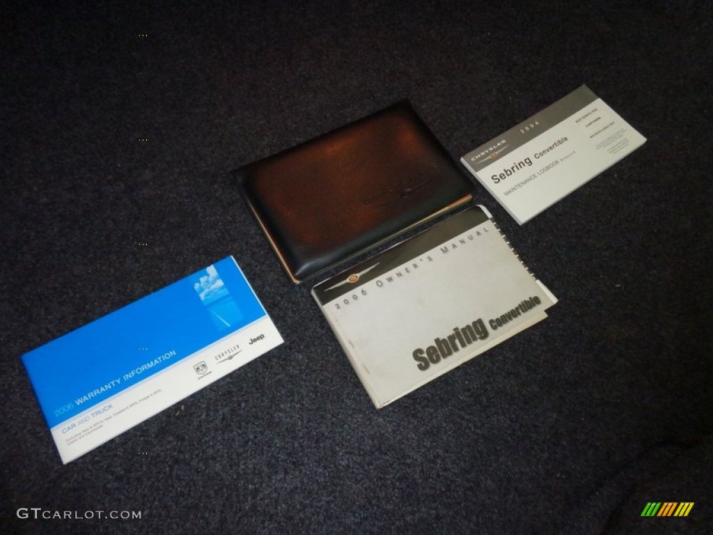 2006 Chrysler Sebring Limited Convertible Books/Manuals Photo #88588708