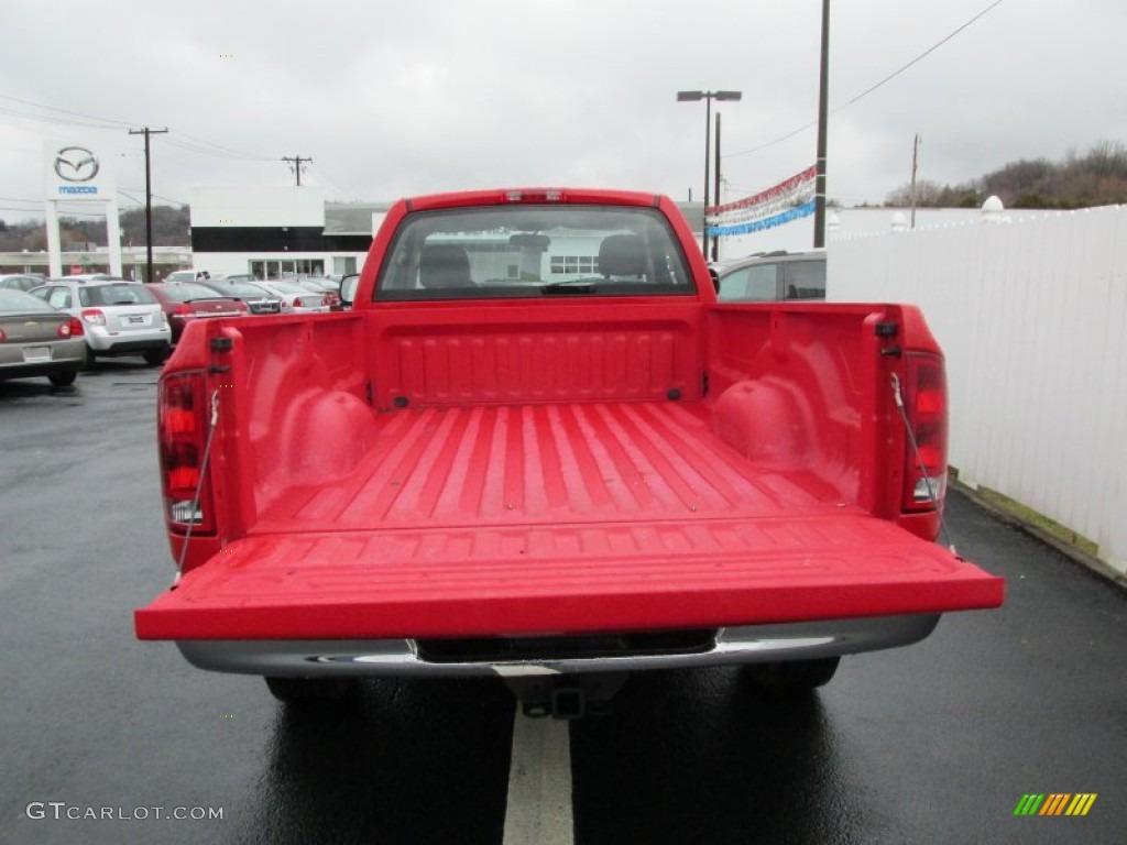 2004 Ram 1500 SLT Regular Cab 4x4 - Flame Red / Dark Slate Gray photo #7