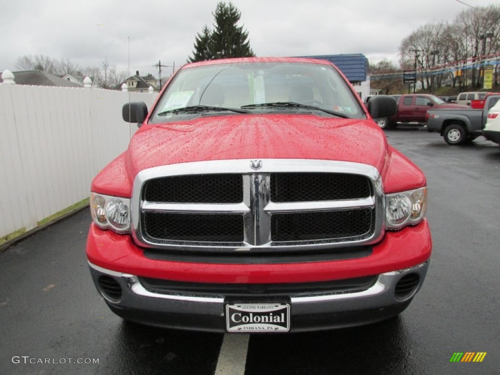 2004 Ram 1500 SLT Regular Cab 4x4 - Flame Red / Dark Slate Gray photo #9