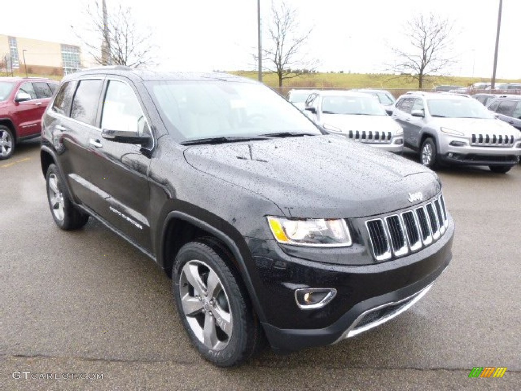 2014 Grand Cherokee Limited 4x4 - Brilliant Black Crystal Pearl / New Zealand Black/Light Frost photo #4