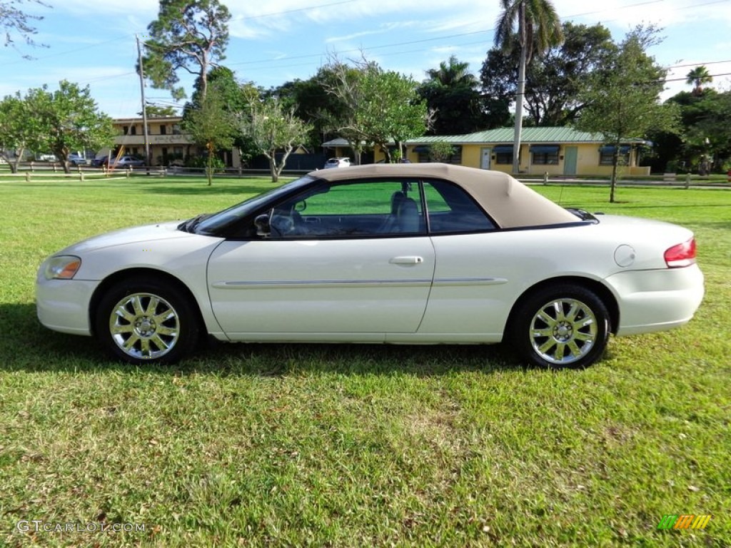 Stone White 2006 Chrysler Sebring Limited Convertible Exterior Photo #88589080