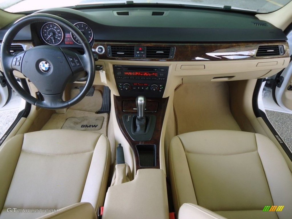 2006 BMW 3 Series 325i Sedan Beige Dashboard Photo #88589556