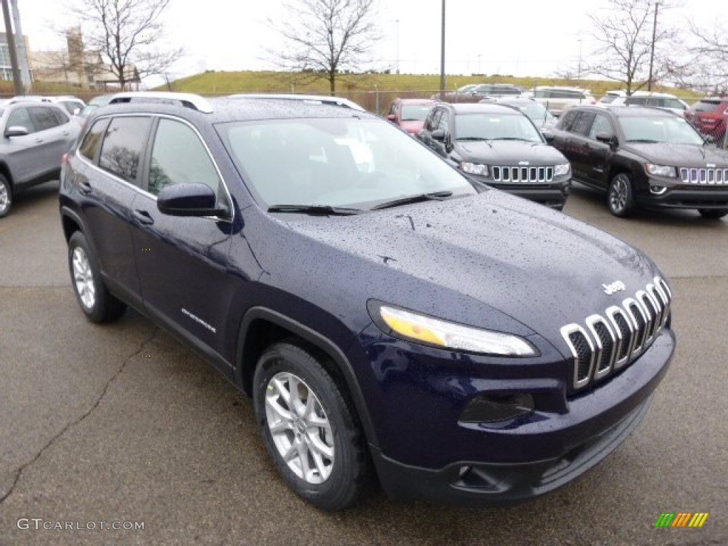 True Blue Pearl 2014 Jeep Cherokee Latitude 4x4 Exterior Photo #88589920