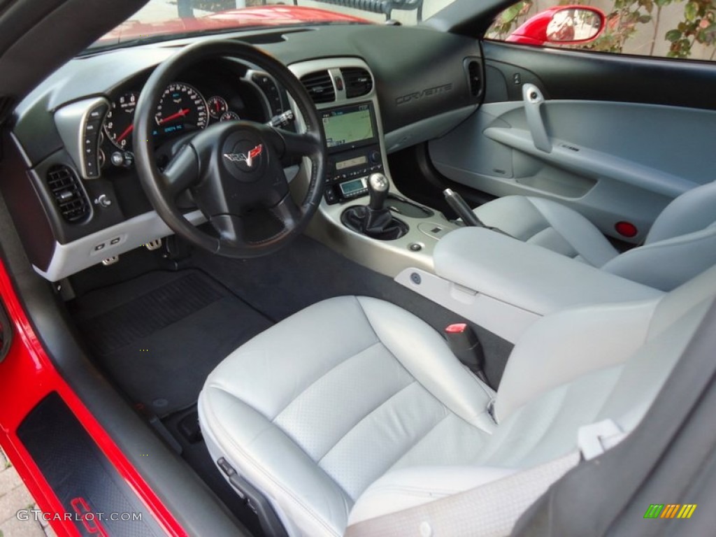 Steel Grey Interior 2005 Chevrolet Corvette Coupe Photo #88590253