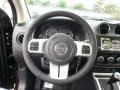 2014 Jeep Compass Dark Slate Gray/Light Pebble Interior Steering Wheel Photo
