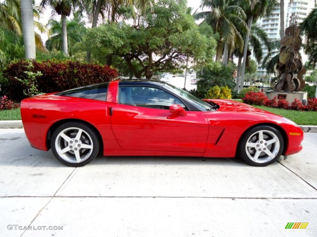 2005 Corvette Coupe - Victory Red / Steel Grey photo #70