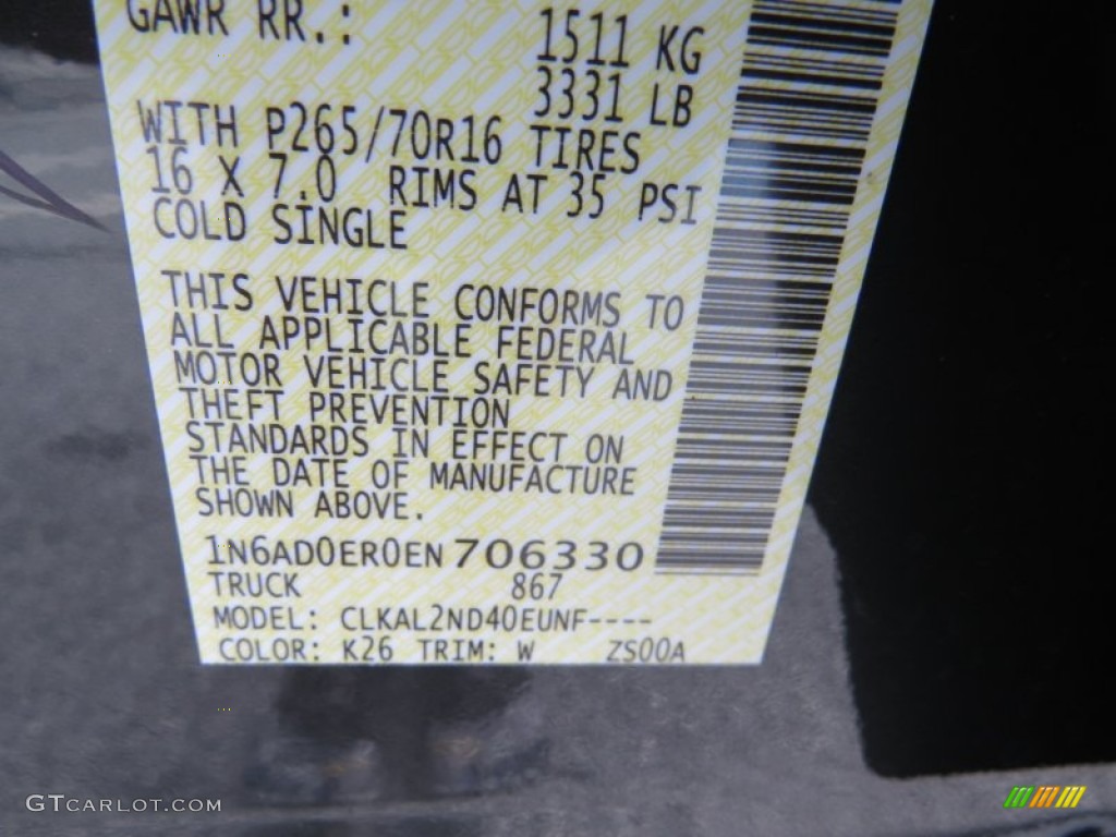 2014 Frontier S Crew Cab - Night Armor / Steel photo #16