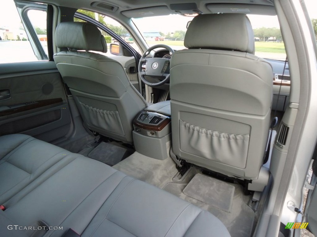 2003 7 Series 745Li Sedan - Titanium Silver Metallic / Basalt Grey/Flannel Grey photo #11