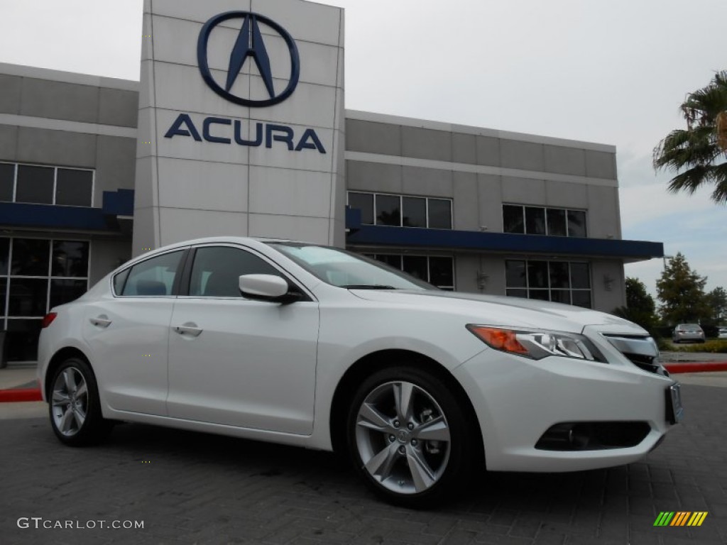 2013 ILX 2.0L Technology - Bellanova White Pearl / Ebony photo #1