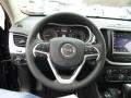 Iceland - Black/Iceland Gray 2014 Jeep Cherokee Limited 4x4 Steering Wheel