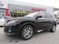 2014 Super Black Nissan Rogue SL  photo #1