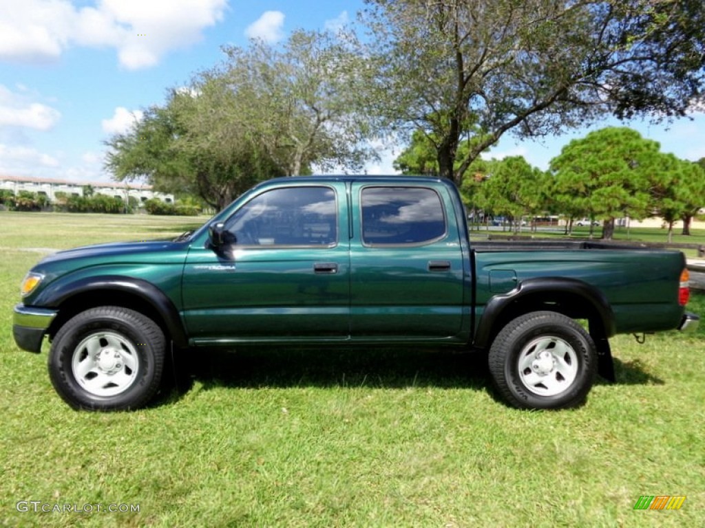 2002 Tacoma V6 PreRunner Double Cab - Imperial Jade Green Mica / Charcoal photo #3