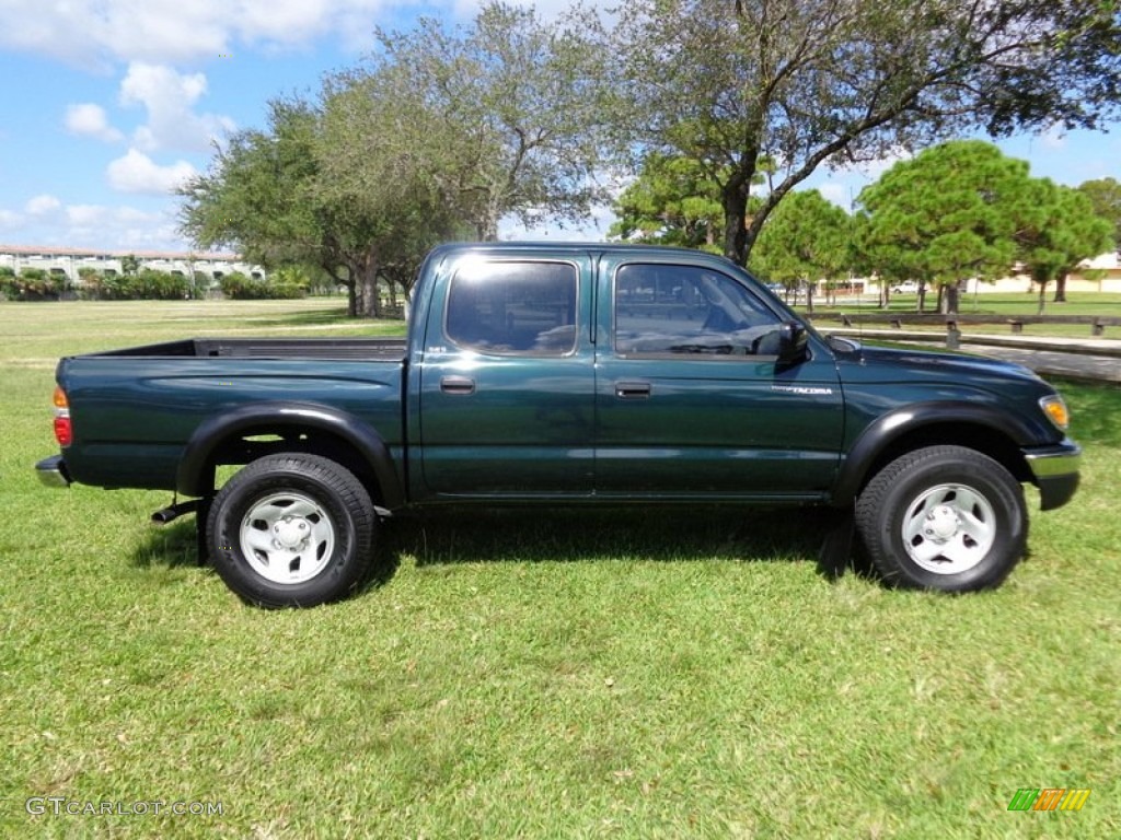 2002 Tacoma V6 PreRunner Double Cab - Imperial Jade Green Mica / Charcoal photo #10