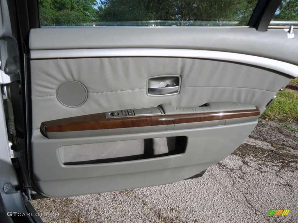 2003 7 Series 745Li Sedan - Titanium Silver Metallic / Basalt Grey/Flannel Grey photo #38