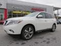 2014 Moonlight White Nissan Pathfinder Platinum  photo #1