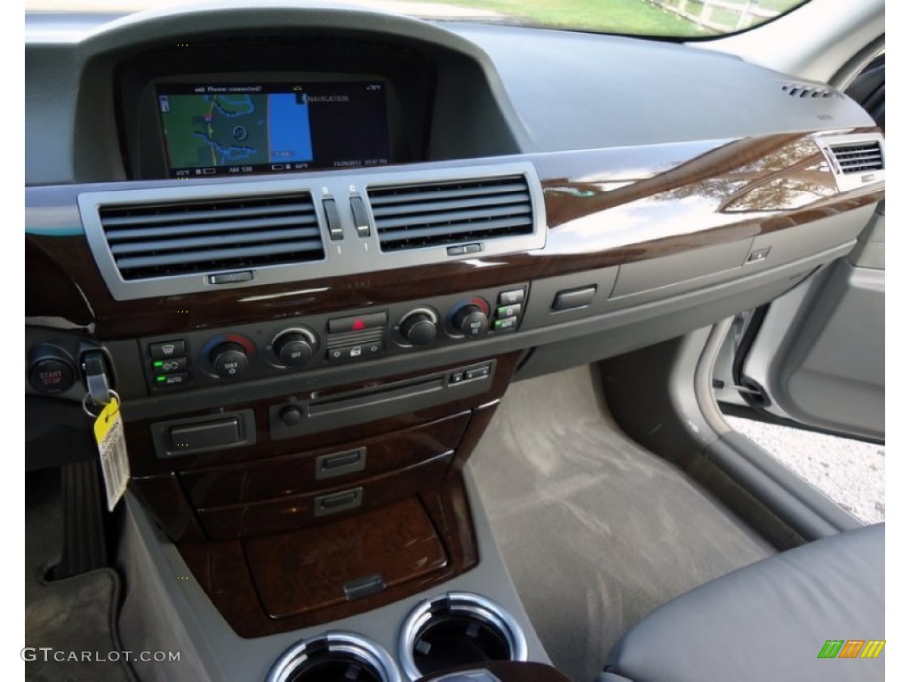 2003 7 Series 745Li Sedan - Titanium Silver Metallic / Basalt Grey/Flannel Grey photo #44