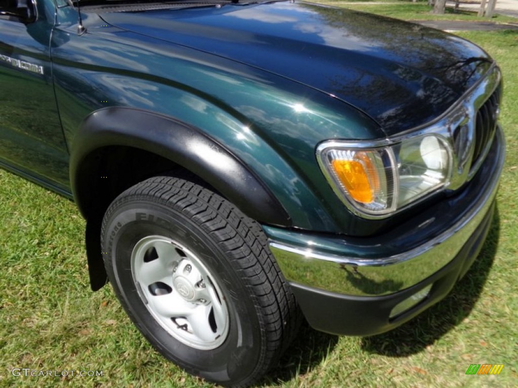 2002 Tacoma V6 PreRunner Double Cab - Imperial Jade Green Mica / Charcoal photo #29