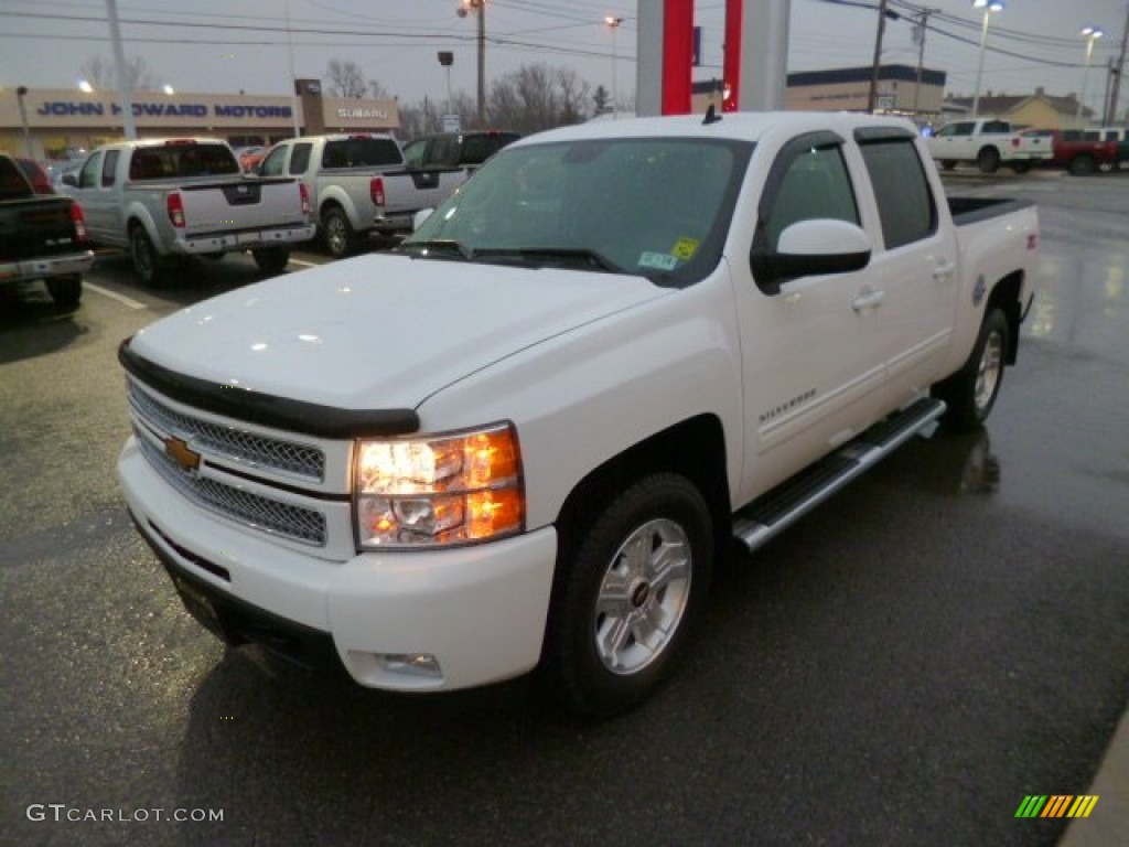 2012 Silverado 1500 LTZ Crew Cab 4x4 - Summit White / Ebony photo #3