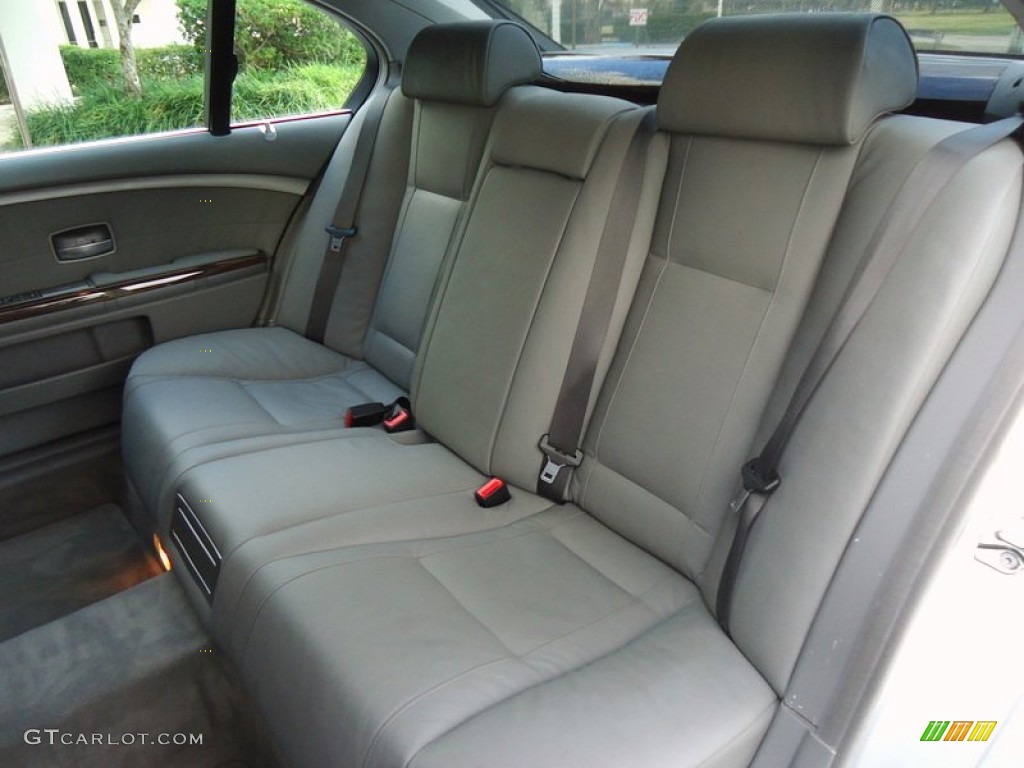 2003 7 Series 745Li Sedan - Titanium Silver Metallic / Basalt Grey/Flannel Grey photo #87