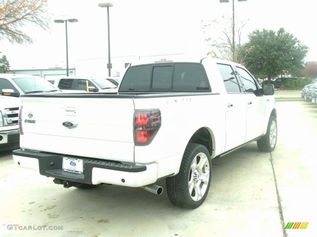 2011 F150 Limited SuperCrew 4x4 - White Platinum Metallic Tri-Coat / Black photo #5