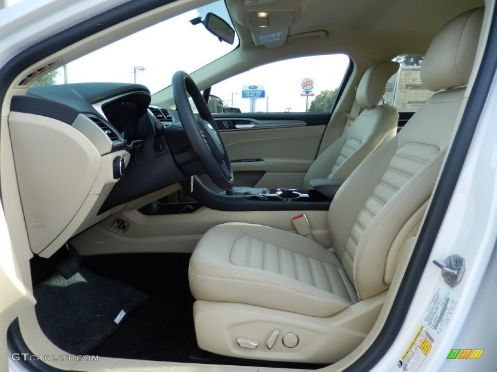 2014 Fusion SE - White Platinum / Dune photo #6