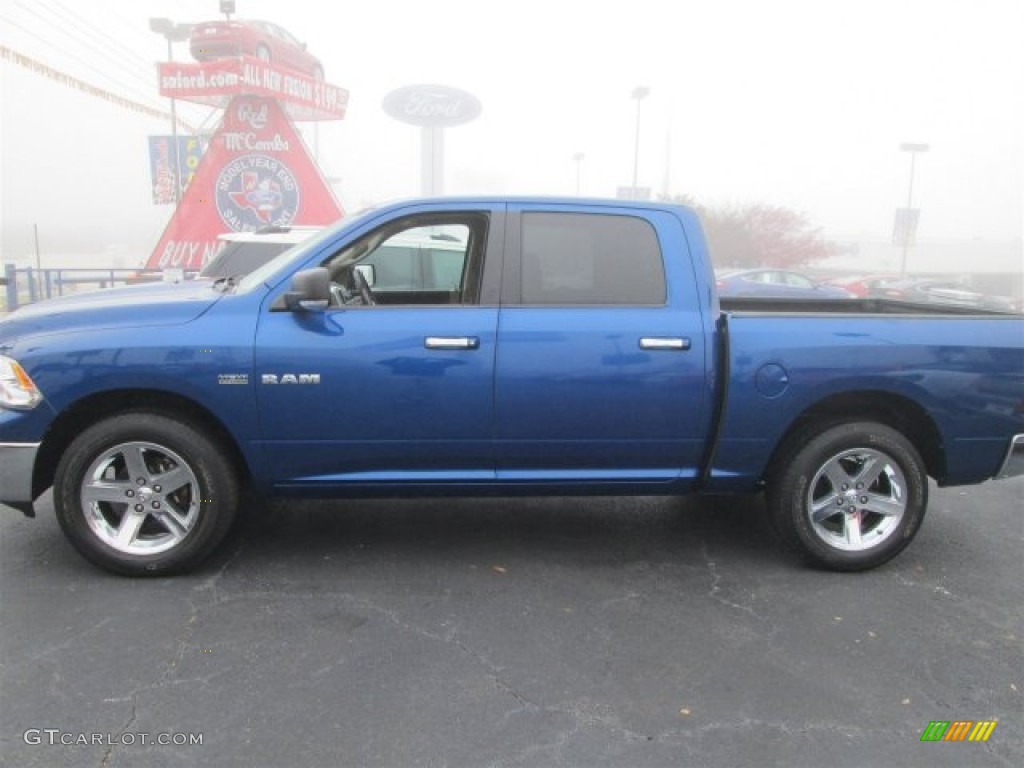 2009 Ram 1500 Lone Star Edition Crew Cab - Deep Water Blue Pearl / Dark Slate/Medium Graystone photo #3