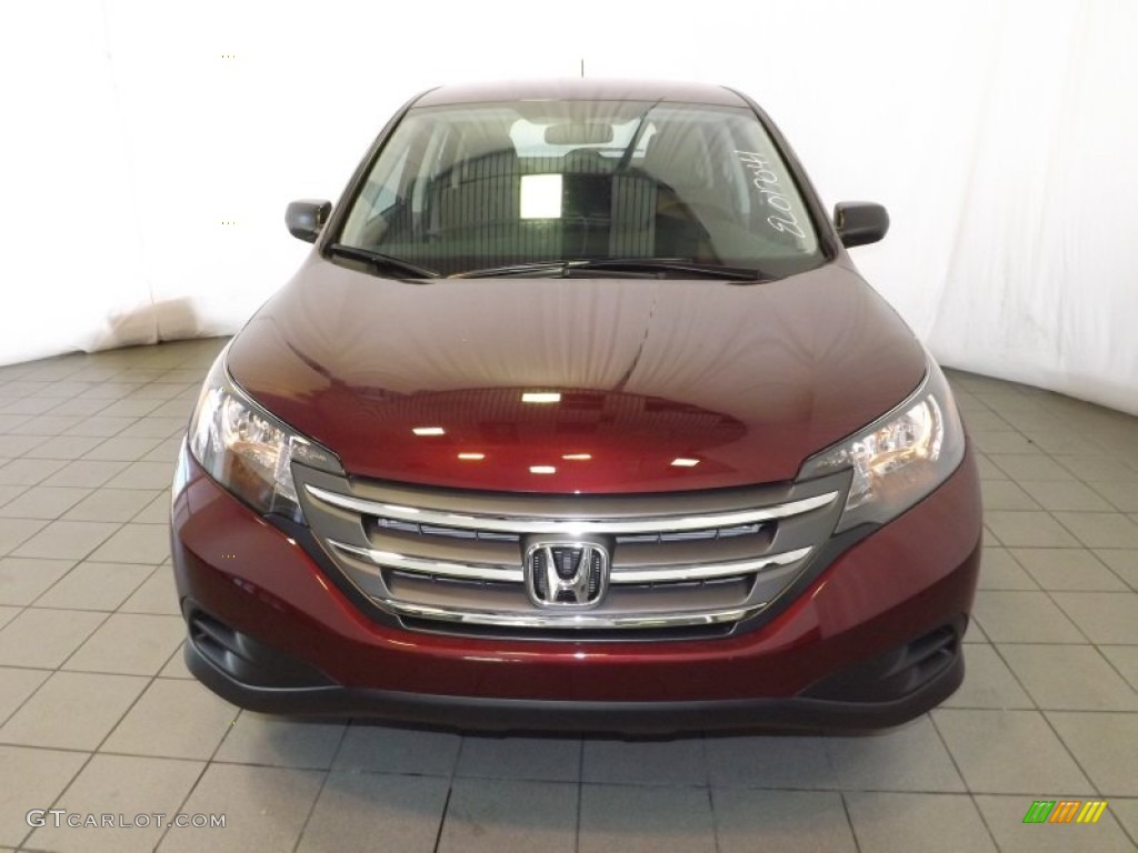 2014 CR-V LX - Basque Red Pearl II / Gray photo #2