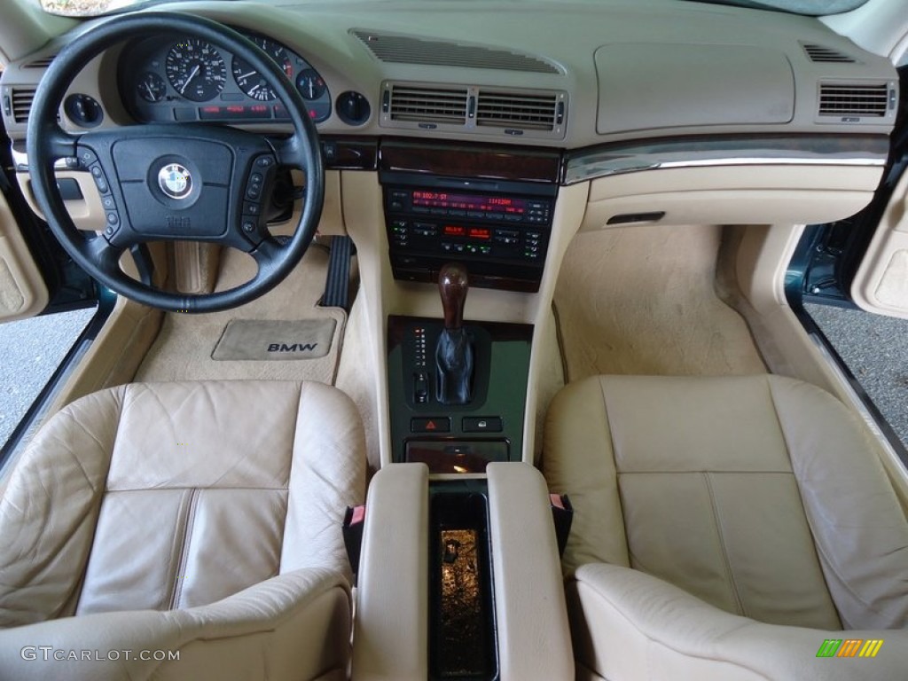 Beige Interior 1997 BMW 7 Series 740iL Sedan Photo #88598965