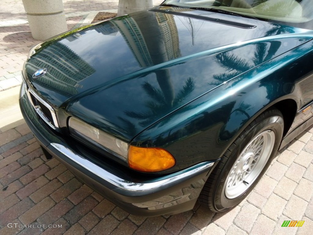 1997 7 Series 740iL Sedan - Oxford Green Metallic / Beige photo #41