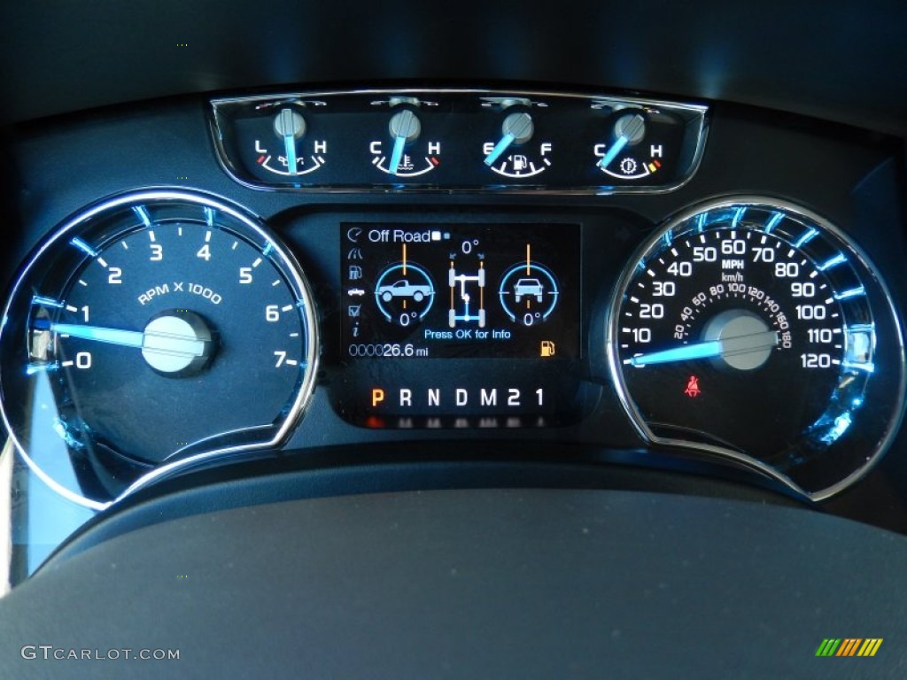 2014 Ford F150 Lariat SuperCrew 4x4 Gauges Photo #88600573