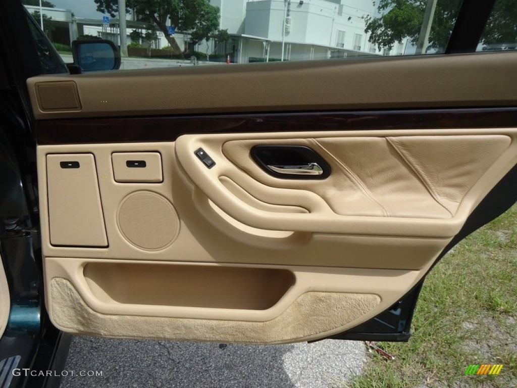 1997 BMW 7 Series 740iL Sedan Beige Door Panel Photo #88600663