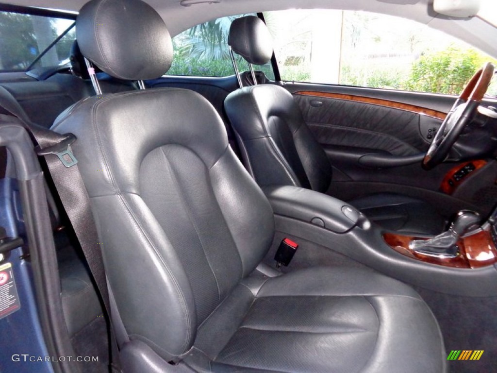 2004 CLK 500 Coupe - Cadet Blue Metallic / Charcoal photo #6
