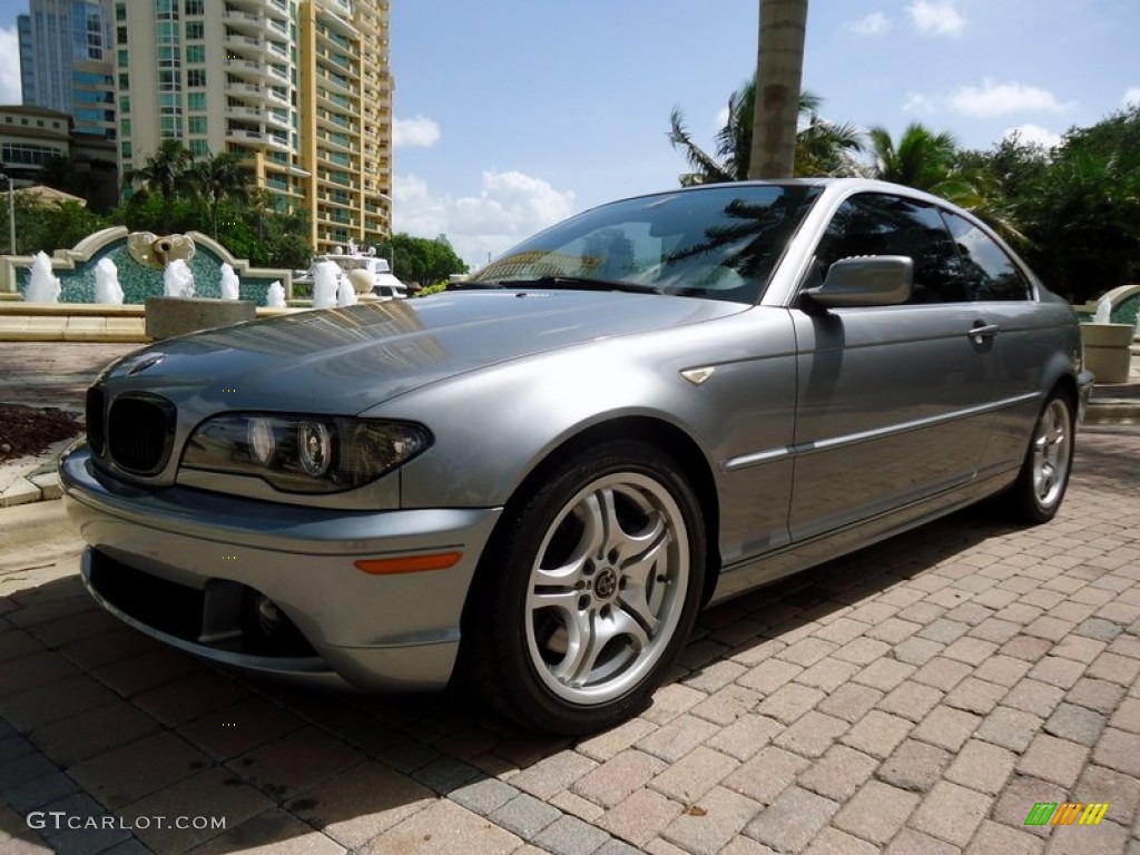 2005 3 Series 330i Coupe - Silver Grey Metallic / Grey photo #17