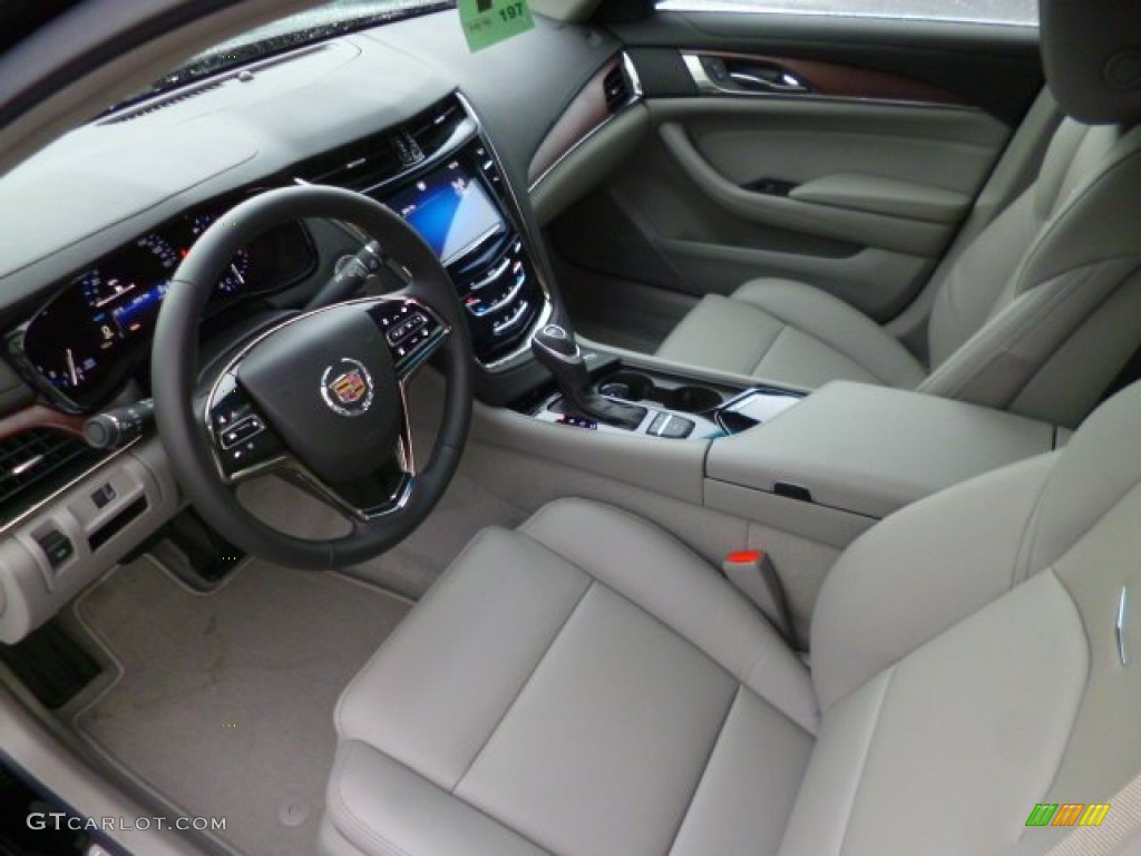 Medium Titanium Jet Black Interior 2014 Cadillac Cts Sedan
