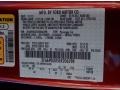 RR: Ruby Red 2014 Ford Fusion Hybrid S Color Code